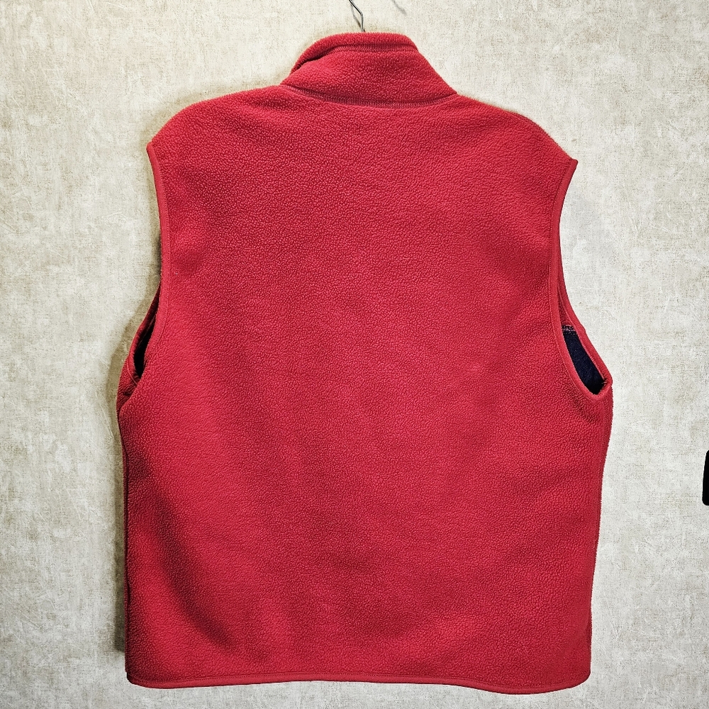 Vtg Patagonia Synchilla Red Full Zip Vest Style 25182 Men's Size L Made USA - Picture 6 of 6